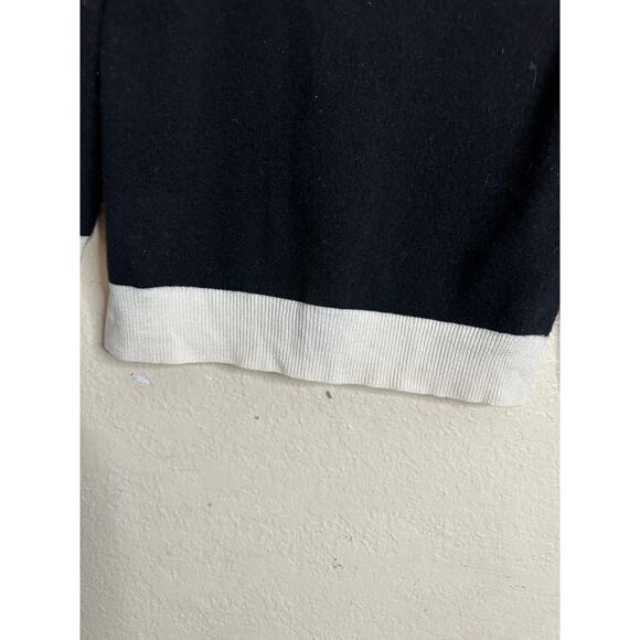 G. by Goop Hadley Tipped Cardigan 100% Cashmere Womans Large (FLAWED) - Picture 3 of 12